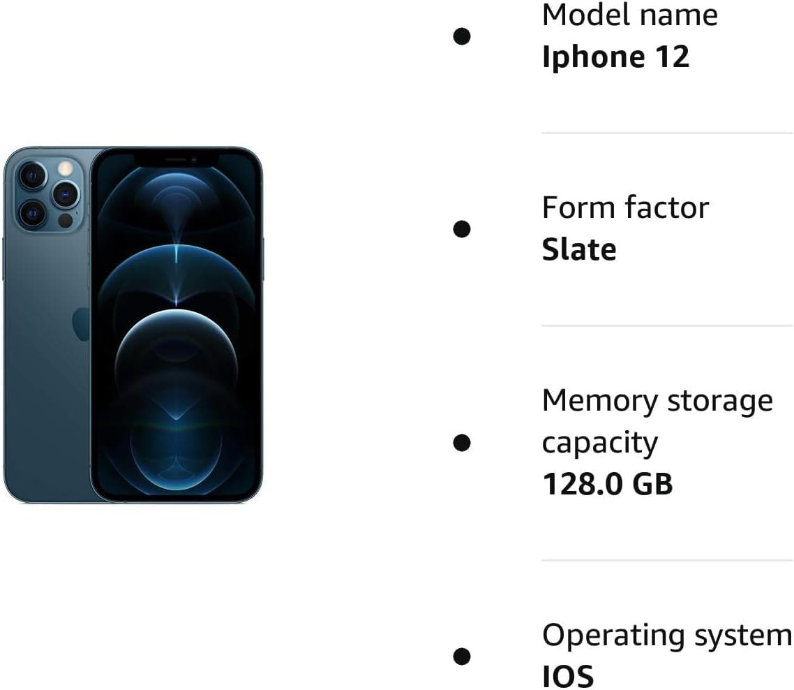 Apple iPhone 12 Pro, 128GB, Grafit (Renoverad)