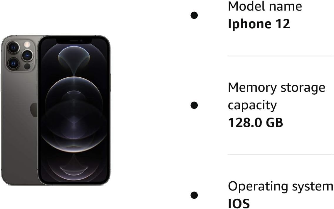 Apple iPhone 12 Pro, 128GB, Grafit (Renoverad)