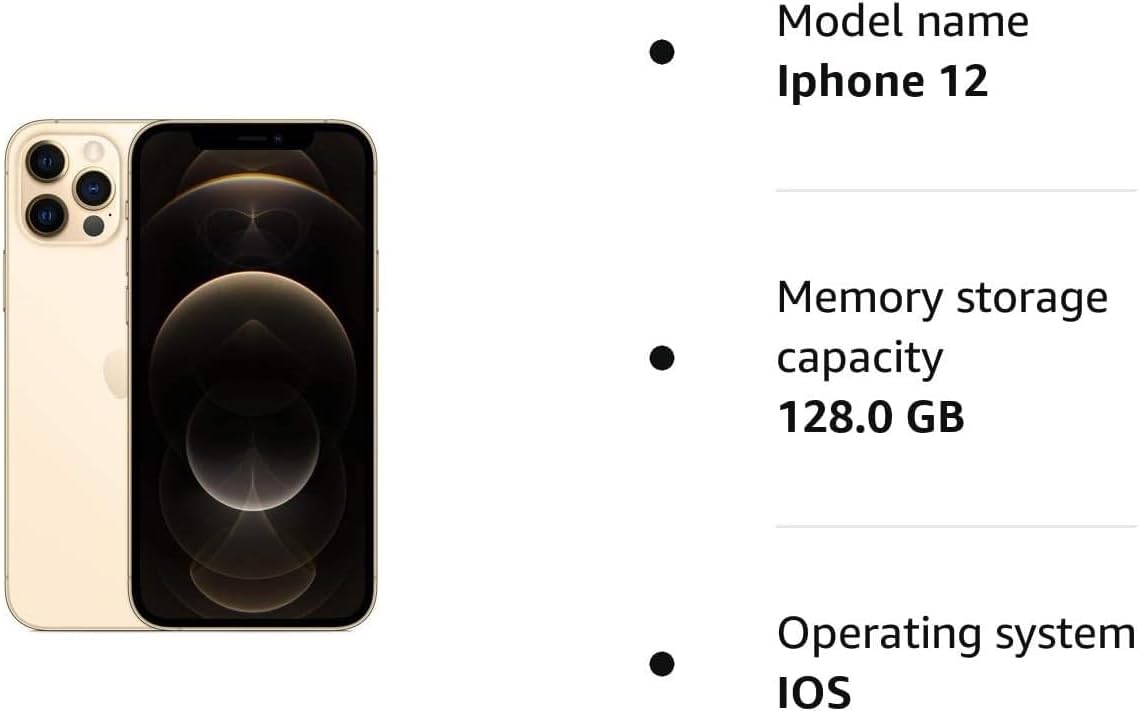 Apple iPhone 12 Pro, 128GB, Grafit (Renoverad)
