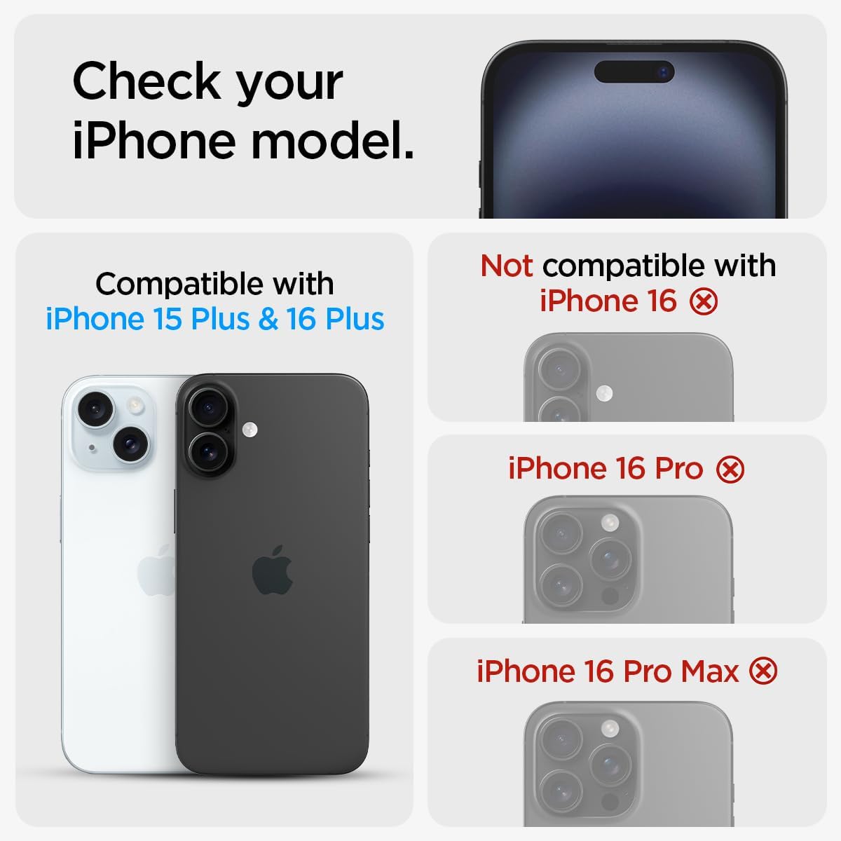 Spigen Glas.tR EZ Fit Skärmskydd kompatibel med iPhone 16, iPhone 15, 2 Stycken, med Sjabloon voor Installatiem, Case friendly, 9H härdat glas