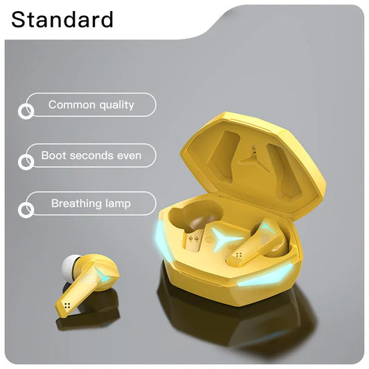 T33 TWS Game Wireless Earphones Bluetooth Low Delay Fone Fone HiFi Sound Headphones with Mic Gaming Digital Display Earbuds