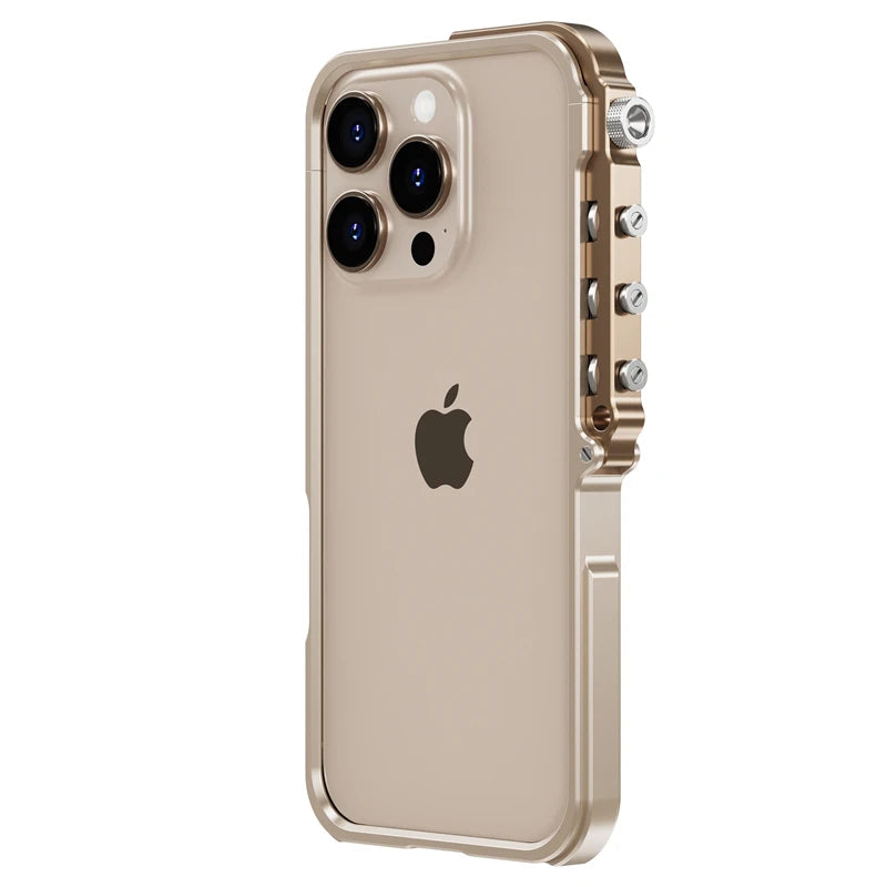 Armor Aluminium Metal Bumper Frame Case for IPhone 16 15 14 13 Pro Max Plus IPones 16Pro 15Pro I16 ProMax Hard Cover Accessories
