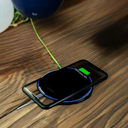 100W Metal Wireless Charger Pad Led Light for iPhone 16 15 14 13 12 Pro Max Samsung Xiaomi Mini Fast Wireless Charging Station